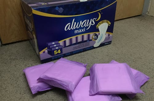 Brown University will now offer free pads and tampons to students after their Undergraduate Student Council offered to subsidize those products. Their aim is to ease the financial burden on students these products provide. – Photo by Georgette Stillman