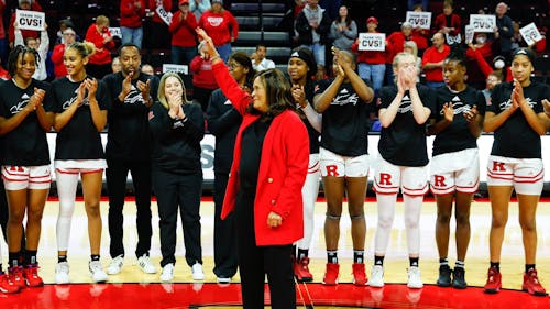 After honoring former coach C. Vivian Stringer, the Rutgers women's basketball team was not able to get a victory and fell to Ohio State. – Photo by @RUAthletics / Twitter