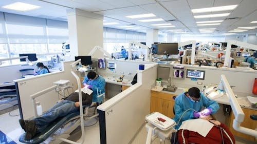 Rutgers School of Dental Medicine will be one of the areas where research for the study will occur. Patients undergoing dental surgery will be given either Vicodin or Tylenol and ibuprofen, whose side effects researchers will record. – Photo by Rutgers.edu