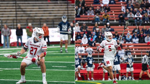 Senior midfielder Shane Knobloch and graduate student attacker Ross Scott were both selected by the Carolina Chaos in the Premier Lacrosse League Draft on Tuesday. – Photo by Christian Sanchez