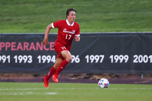 Senior forward Ola Maeland will need to lead the forward line and create scoring opportunities for the Rutgers men's soccer team on Wednesday. – Photo by ScarletKnights.com