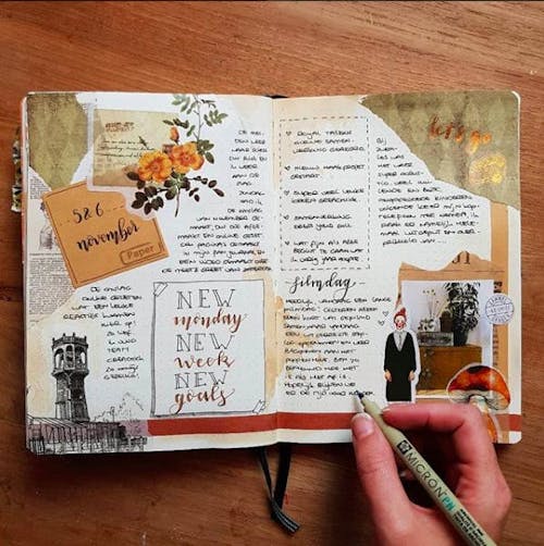 For me, journaling is always a collage!: Journaling