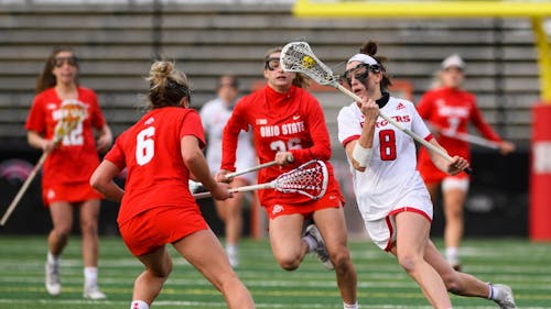 Sophomore midfielder Cassidy Spilis will try to add to her 7 goals this season against Ohio State as the Rutgers women’s lacrosse team faces the Buckeyes in the first round of the Big Ten Tournament.  – Photo by Rutgers Women's Lacrosse / Twitter 