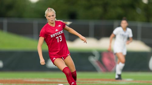 Sophomore forward Riley Tiernan and the Rutgers women's soccer team have been selected as one of the best programs in the nation.  – Photo by Steve Hockstein / Scarletknights