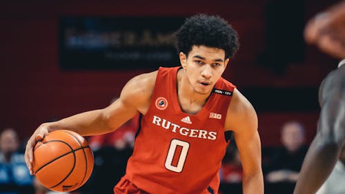 Freshman guard Derek Simpson has drawn comparisons to past Rutgers men's basketball legends, but he is focused on making his own mark on the Banks. – Photo by Evan Leong
