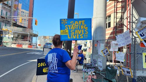 Robert Wood Johnson University Hospital (RWJUH) administration and striking nurses arrived at a tentative agreement on Friday. – Photo by @LUEL_us / X