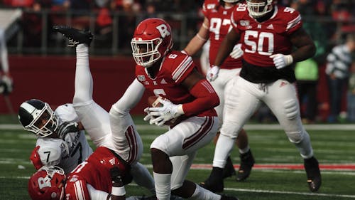 The Rutgers football team's depth chart lists first and second string student-athletes at each position going into Saturday's game, – Photo by Kelly Carmack