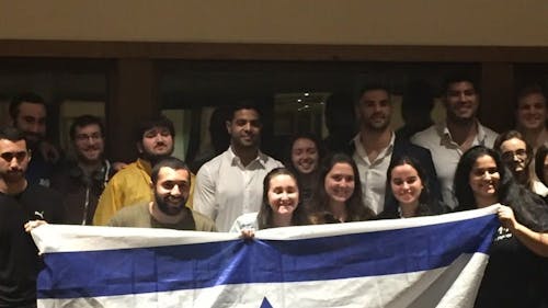  The three Israeli judo team members came to the Rutgers Hillel House, which is located on the College Avenue Campus. The event was organized by the Scarlet Knights for Israel, as well as the Jewish National Fund.  – Photo by Catherine Nguyen