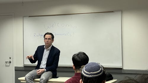 On Wednesday, Jersey City Mayor Steven Fulop (D-N.J.) fielded questions from members of the Rutgers Democrats at the Douglass Student Center. – Photo by Adam Ahmadi