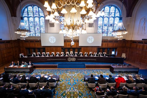 The International Court of Justice met to discuss the potential charges of genocide committed by Israel against the Palestinian people. – Photo by @CIJ_ICJ / X.com
