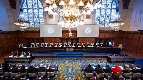 The International Court of Justice met to discuss the potential charges of genocide committed by Israel against the Palestinian people. – Photo by @CIJ_ICJ / X.com