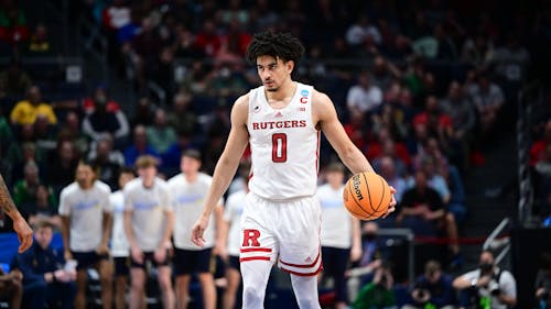 Senior guard Geo Baker finished his Rutgers men's basketball career with 19 points and five assists. – Photo by Rutgers Basketball / Twitter