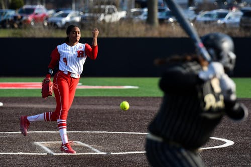 Graduate student pitcher Jaden Vickers will look to make an impact on the mound when the Rutgers softball team faces Maryland in a doubleheader today. – Photo by Tom Gilbert / ScarletKnights.com