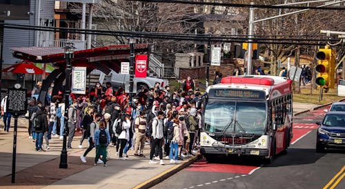 Passio GO!, the new Rutgers bus tracking application, has been challenging to use for some students during the first week of classes.  – Photo by Rutgers bus enthusiast / Wikimedia