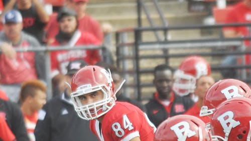 After missing majority of training camp and the first two games of the season, junior wide receiver John Tsimis returned to the injury report on Monday. Tsimis will miss Saturday’s matchup with the Spartans due to a lower body injury. He has just two catches for 10 yards on the season for Rutgers. – Photo by Ruoxuan Yang