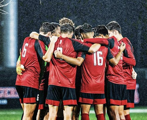 The Rutgers men's soccer team secured their fifth win of the season in a Saturday night match against Northeastern. – Photo by @RUMensSoccer / X.com