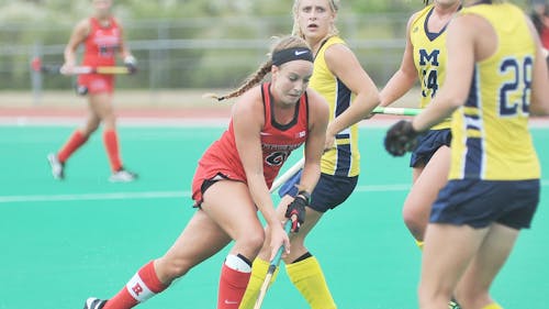 As the second Bull to play for Rutgers, junior midfielder Alyssa Bull is not intimidated with the comparisons to her sister, Jenna. – Photo by Dimitri Rodriguez