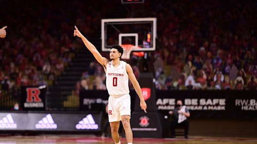 School of Arts and Sciences senior Geo Baker, who plays guard on the Rutgers men's basketball team, is one of the many college athletes who bring in money for schools but reap none of the rewards. – Photo by Rutgers Men’s Basketball / Twitter 