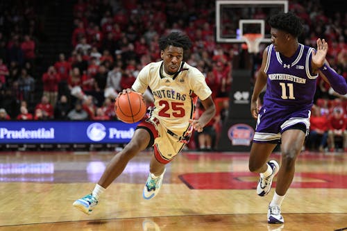 Redshirt junior guard Jeremiah Williams proved to make a difference in the Rutgers men's basketball team's win over Northwestern with a team-leading 15 points and five assists.  – Photo by @RutgersMBB / X