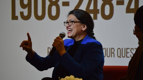 Rep. Rashida Tlaib (D-Mich.) attended the event, which was organized by Muslims for Peace. – Photo by Benjamin Chelnitsky