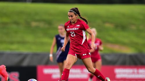 Senior midfielder and forward Giana Romano and the Rutgers women's soccer team struggled to create scoring chances against Georgetown today. – Photo by ScarletKnights.com