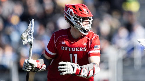 The experience of senior attacker Brian Cameron could be a big factor in the Rutgers men's lacrosse team earning a victory against Maryland in the first round of the Big Ten Tournament tomorrow. – Photo by ScarletKnights.com