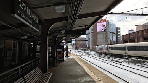 A spokesperson for NJ Transit said that a permit is needed to hand out anything on its property, and Herres said he was in the process of finding out what the next steps would be.  – Photo by Dante DeLaPava