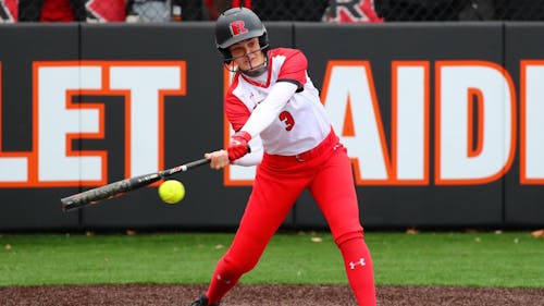 Junior infielder and outfielder Marissa Houseknecht leads the Rutgers—Newark softball team in multiple categories at the plate. – Photo by Larry Levanti