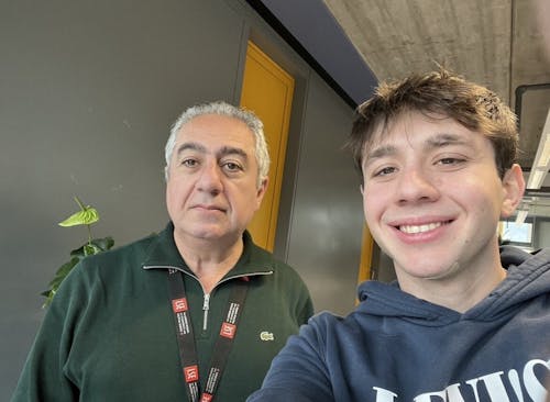 Gubad Ibadoghlu, a former Rutgers faculty member, and his son Emin Bayramli are pictured above in a selfie together. – Photo by Emin Bayramli