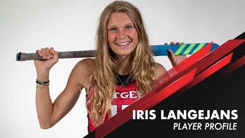 Redshirt senior back Iris Langejans has been a key contributor to the Rutgers Field Hockey team's historic season. – Photo by Ice You