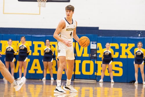 Merrimack transfer Jordan Derkack hails from Colonia, New Jersey, and will return to his home state to play for the Rutgers men's basketball team this season. – Photo by merrimackathletics.com