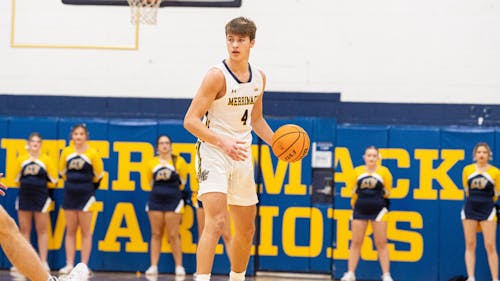 Merrimack transfer Jordan Derkack hails from Colonia, New Jersey, and will return to his home state to play for the Rutgers men's basketball team this season. – Photo by merrimackathletics.com