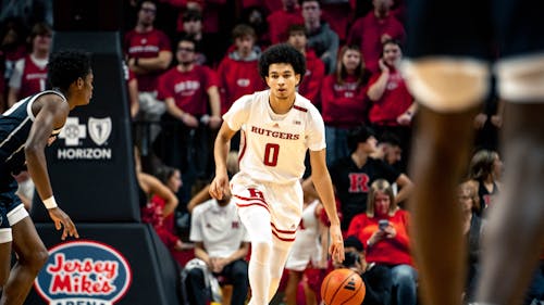 The Rutgers men's basketball team rode a career day from sophomore guard Derek Simpson on its way to a lopsided victory against Howard. – Photo by Evan Leong