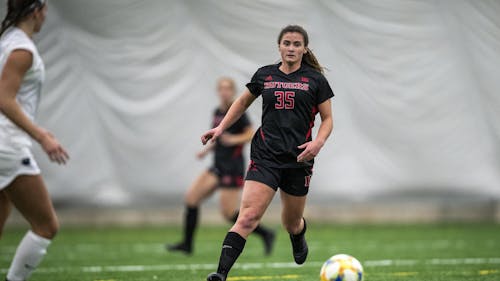 Junior forward Allison Lowrey has started out the season in good form, registering 6 points as the Rutgers women's soccer team claimed two victories. – Photo by Scarletknights.com