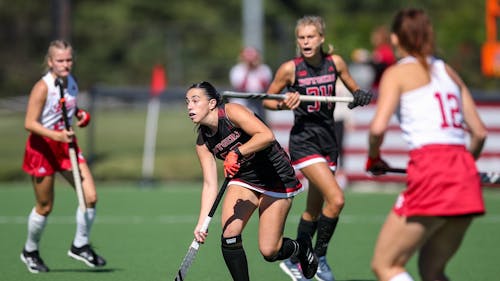 Junior midfielder Guillermina Causarano scored the game-winning goal in overtime against Penn State.  – Photo by ScarletKnights.com