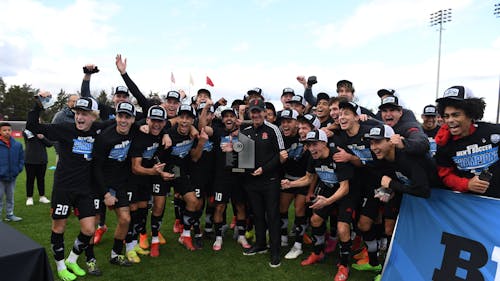 The Rutgers men's soccer team had a successful 2022 campaign that included a Big Ten Tournament Championship and the program's first NCAA Tournament appearance in seven years. – Photo by Rutgers Men's Soccer / Twitter