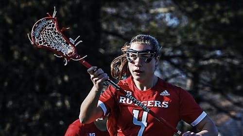 Senior defender Meghan Ball continues to be an asset for the Rutgers women's lacrosse team on the back end of the field as she caused seven turnovers against Monmouth yesterday. – Photo by @rutgers_lax / Twitter