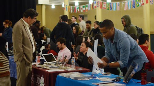 The Center for Global Education held its annual Study Abroad fair, where students learned about the different international programs offered by Rutgers faculty and departments. – Photo by Andrew De Uriarte