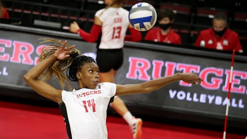 Graduate student middle back Megan Vernon looks to lead the Rutgers volleyball team in a doubleheader against Princeton and Army. – Photo by Michael Cummo / Scarletknights.com