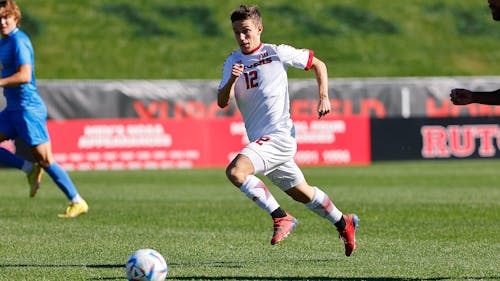 Senior midfielder Jackson Temple and the Rutgers men's soccer team won a dramatic quarterfinal game on Friday to advance to the Big Ten Tournament semifinals. – Photo by Rutgers Men’s Soccer / Twitter