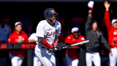Junior outfielder Evan Sleight has been a key contributor for the Rutgers baseball team this season. – Photo by Tom Gilbert / ScarletKnights.com