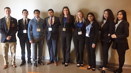 While relatively new to campus, the Rutgers chapter of DECA has made a large impact on campus through its events and conferences, which help Rutgers business students prepare for real-world situations. – Photo by Photo by Facebook | The Daily Targum