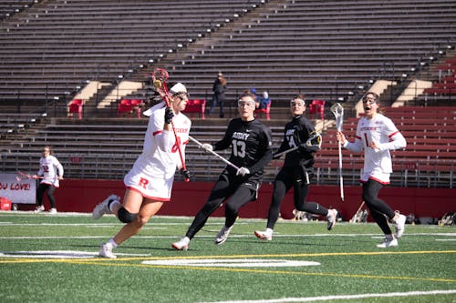 Graduate student midfielder Cassidy Spilis and sophomore attacker Ava Kane scored 5 goals and 2 goals, respectively, in the Rutgers women's lacrosse team's win against Army.  – Photo by Anushka Dhariwal