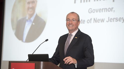  Gov. Phil Murphy (D-N.J.) gave the keynote address at the event. He said the fight against gun violence was not just about politics, but about common sense and wider-reaching public policy solutions.  – Photo by Nick Romanenko