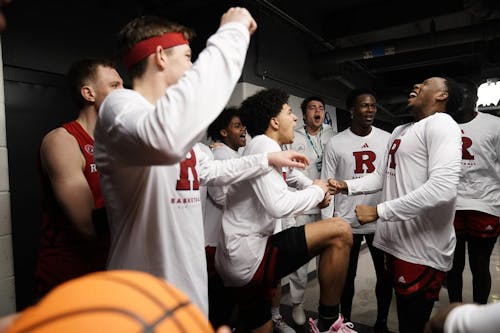 The Rutgers men's basketball team rode a strong defensive second half to a 62-50 victory over Michigan in today's second round of the Big Ten tournament. – Photo by ScarletKnights.com