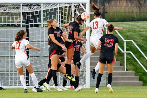 The Rutgers women's soccer team finished with its second draw of the season following the game with Princeton last night. – Photo by Rich Graessle / ScarletKnights.com