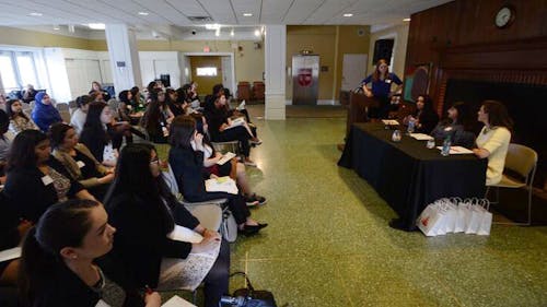 The day-long Douglass Residential College Career Conference took place in Sunday in the Douglass Student Center. The annual event included speakers, facilitated conversations and free food. – Photo by Henry Fowler