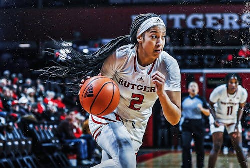 Freshman guard Kaylene Smikle scored 28 points but the Rutgers women's basketball team suffered a crushing 54 point defeat to Iowa. – Photo by @RutgersWBB / Twitter