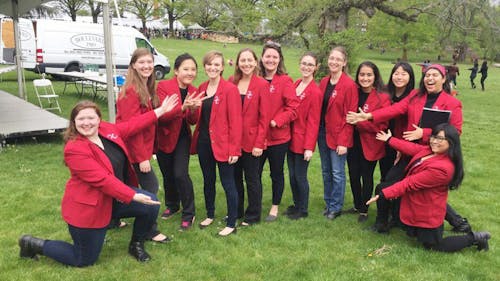 Founded in 1974, Queens Chorale is the oldest all-female chorus group at Rutgers. They will be holding their end-of-semester concert later this month at the Kirkpatrick Chapel. – Photo by Courtesy of Samantha Urena