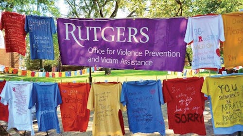 The Clothesline Project, a visual display bearing witness to all forms of interpersonal violence, is a yearly event hosted by the Office of Victim Prevention and Violence Assitance (VPVA). The organization helps students respond to the impact of interpersonal violence. – Photo by Facebook